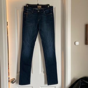 Paige Jeans—dark wash Peg Skinny